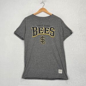 Original Retro Brand Grey Salt‎ Lake Bees Graphic T-Shirt Medium